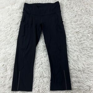 Lululemon Fast & Free Crop II *Nulux 19" Black